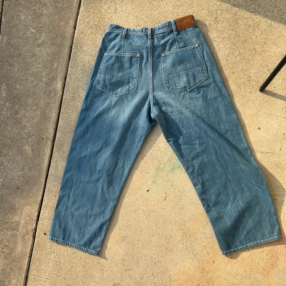 We The Free Free People Wide Leg Jeans Blue Utility Denim 28 - Picture 7 of 7